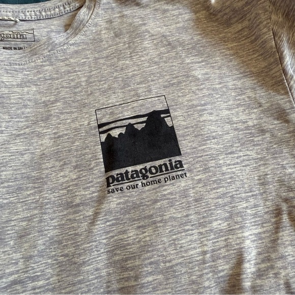 Patagonia Girls Long Sleeved Capilene Cool Daily T-Shirt size Medium 10 - Picture 5 of 9